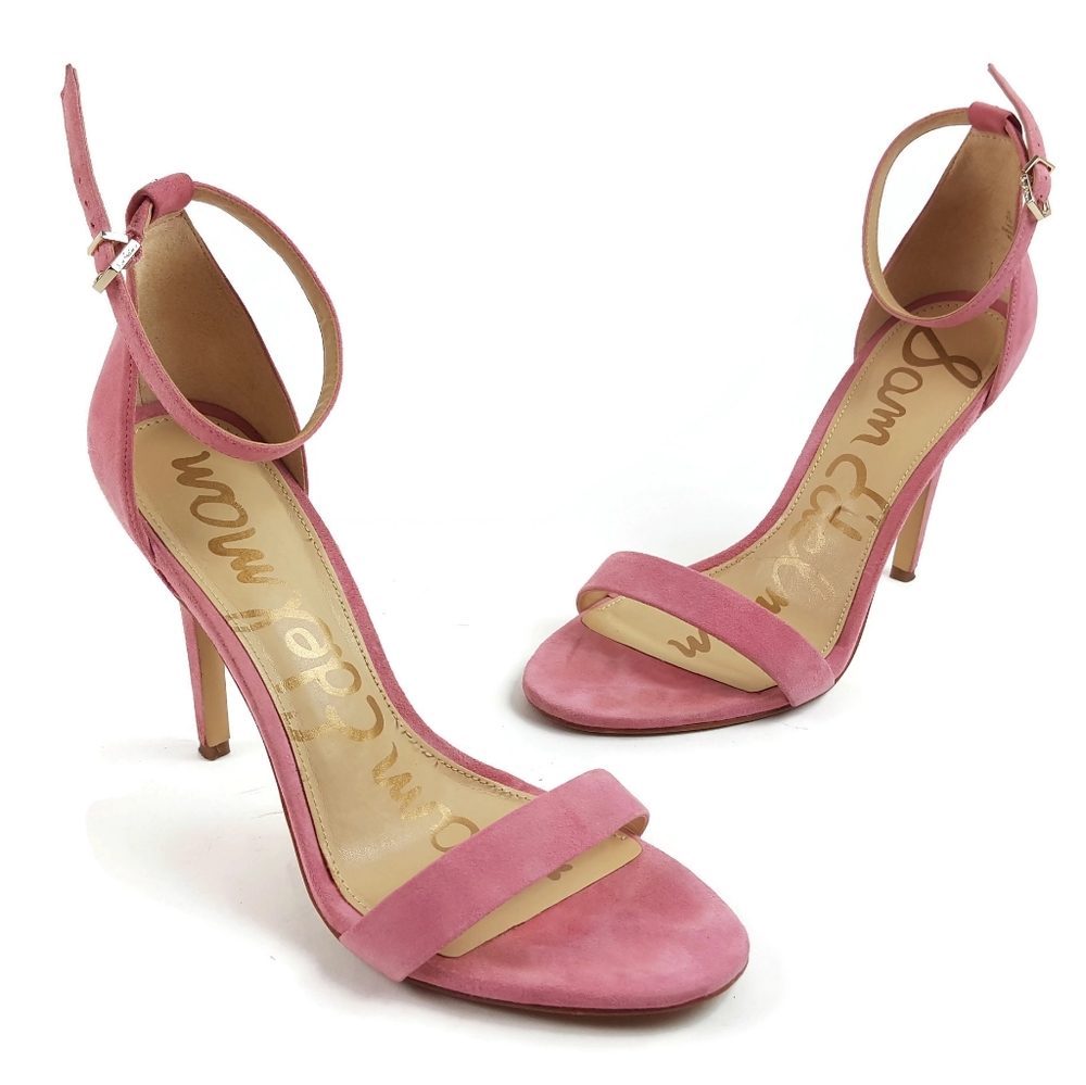 Sam Edelman Amee Ankle Strap Suede Heels